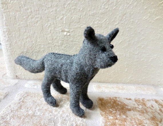 gray wolf stuffed animal