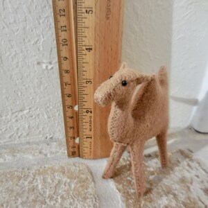 Small Felt Camel: Two-Humped Camel Nativity Animal image 14