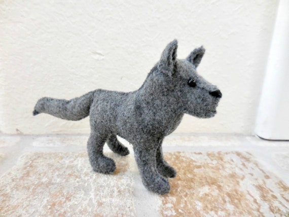 big stuffed animal wolf