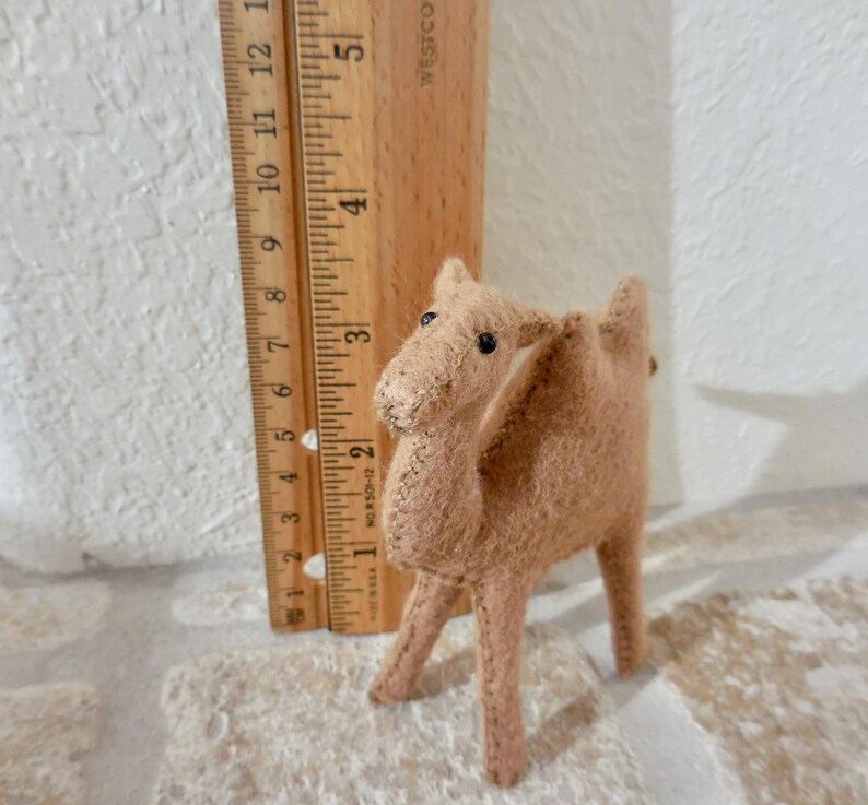 Small Felt Camel: Two-Humped Camel Nativity Animal image 5
