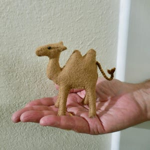 Small Felt Camel: Two-Humped Camel Nativity Animal image 2