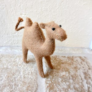 Small Felt Camel: Two-Humped Camel Nativity Animal image 3