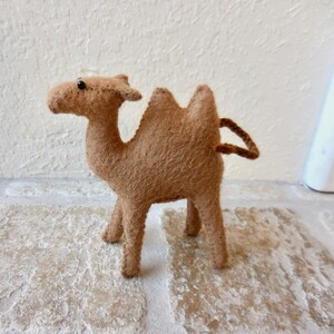 Small Felt Camel: Two-Humped Camel Nativity Animal image 6