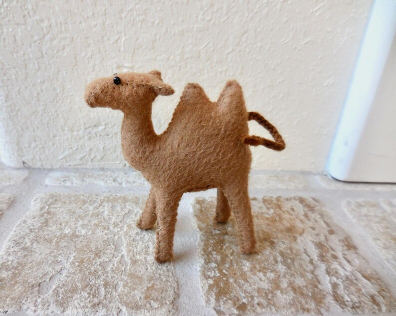 Small Felt Camel: Two-Humped Camel Nativity Animal image 6