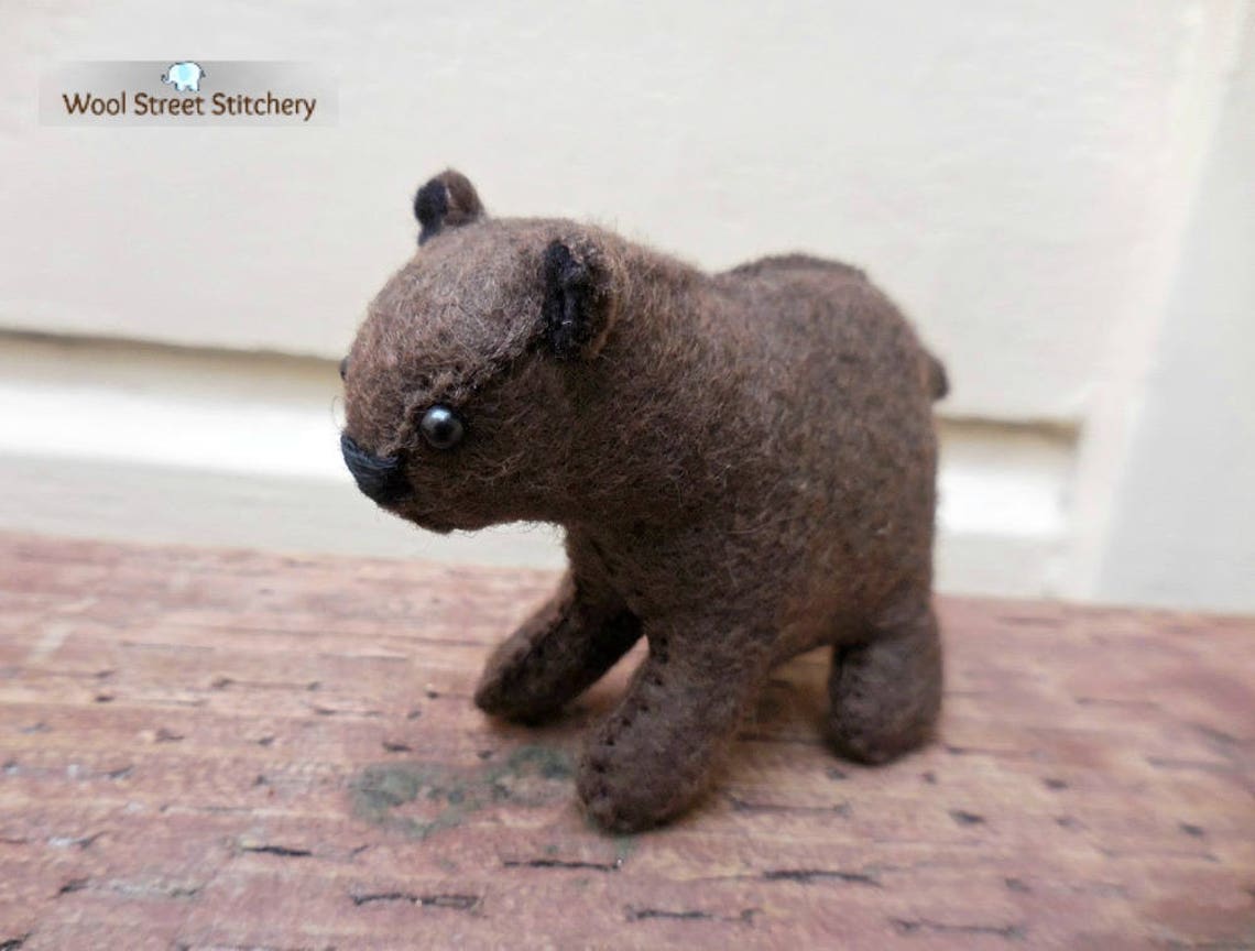 Wombat handmade felt wombat stuffed wombat soft toy | Etsy