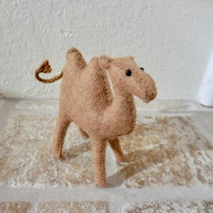 Small Felt Camel: Two-Humped Camel Nativity Animal image 19