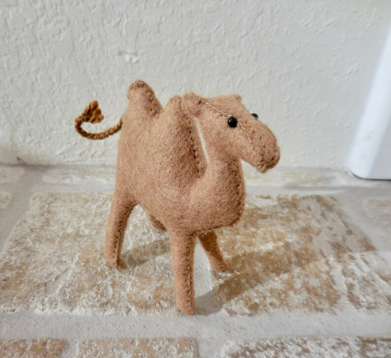 Small Felt Camel: Two-Humped Camel Nativity Animal image 19