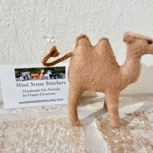 Small Felt Camel: Two-Humped Camel Nativity Animal image 12