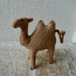 Small Felt Camel: Two-Humped Camel Nativity Animal image 8
