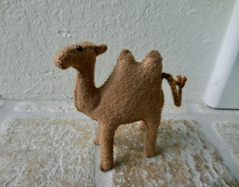 Small Felt Camel: Two-Humped Camel Nativity Animal image 8