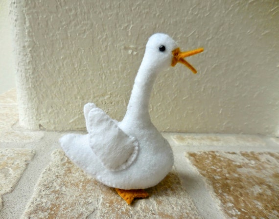 white goose stuffed animal