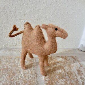 Small Felt Camel: Two-Humped Camel Nativity Animal image 18