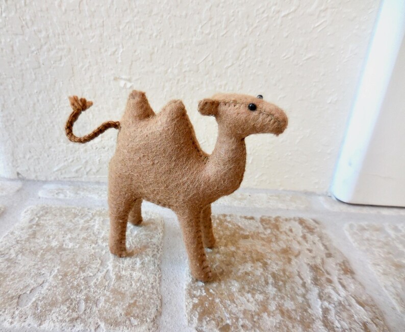 Small Felt Camel: Two-Humped Camel Nativity Animal image 7