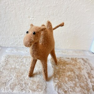 Small Felt Camel: Two-Humped Camel Nativity Animal image 20