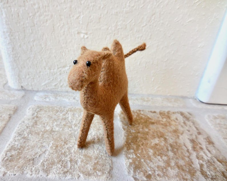 Small Felt Camel: Two-Humped Camel Nativity Animal image 20