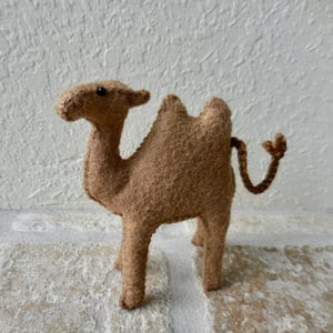 Small Felt Camel: Two-Humped Camel Nativity Animal image 4