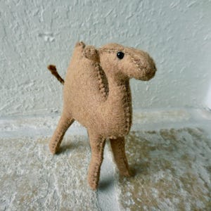 Small Felt Camel: Two-Humped Camel Nativity Animal image 10