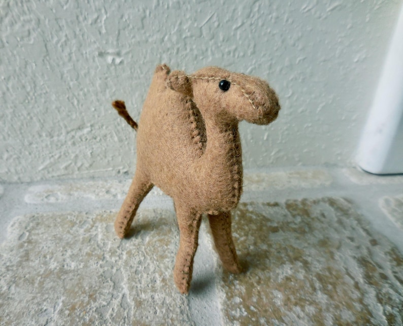 Small Felt Camel: Two-Humped Camel Nativity Animal image 10