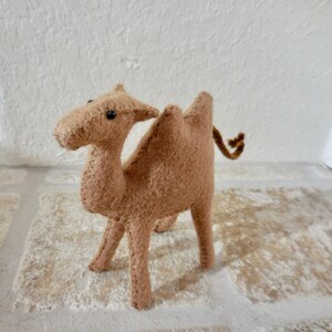 Small Felt Camel: Two-Humped Camel Nativity Animal image 15