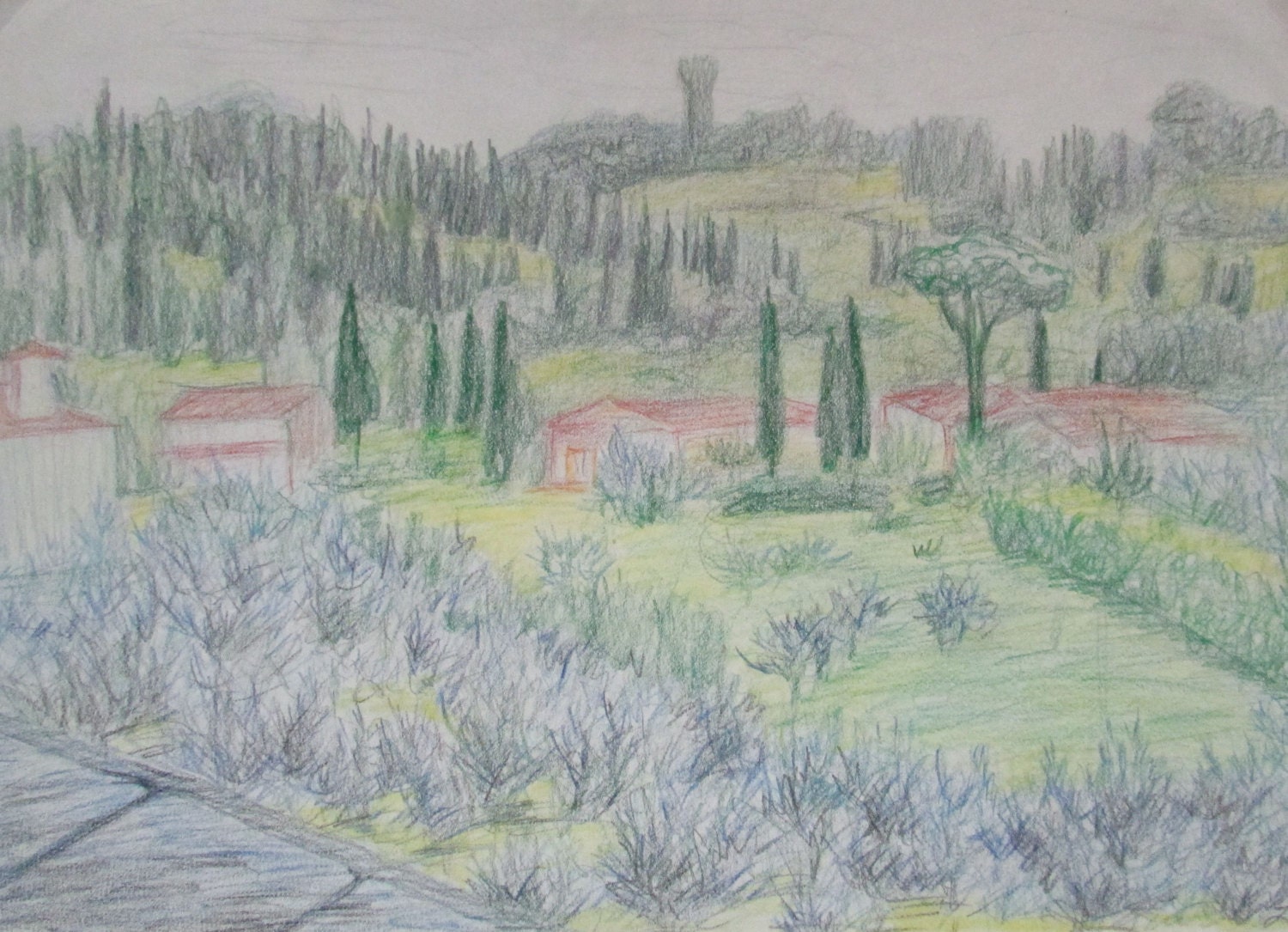 View of Countryside from the Boboli Gardens