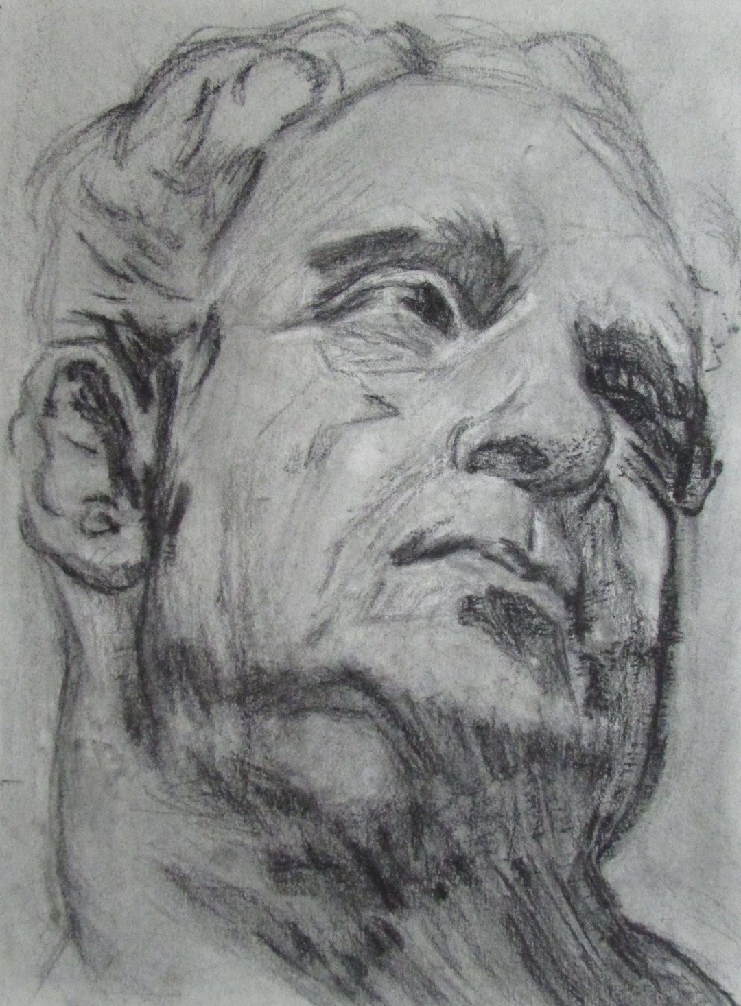 Head Study - Copy of Old Master Drawing - Etsy