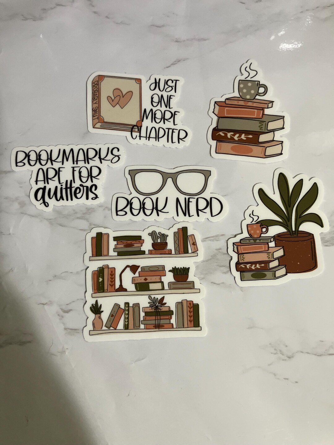 Book Lover Sticker Pack: Bookish Die Cut Stickers for Planners ...