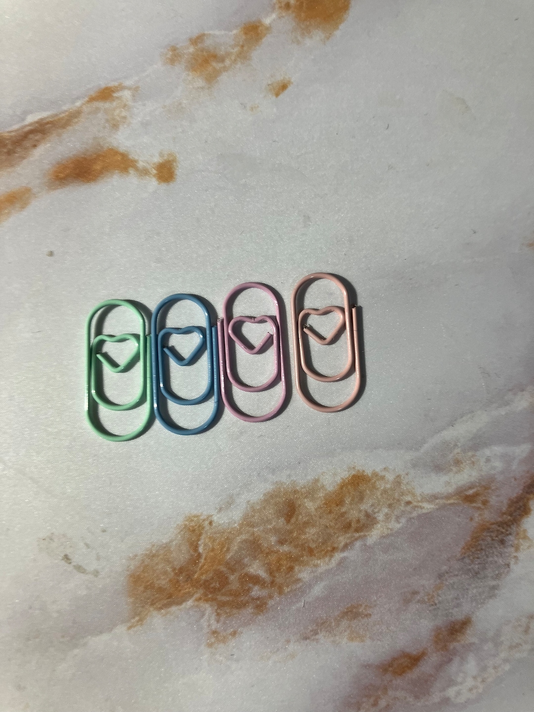Mini Heart Pastel Paper Clips, Mini Paper Clips, Planner Clips Etsy