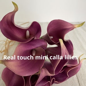 Real touch mini calla lilies-READY TO SHIP