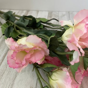 Silk pink lisianthus-READY TO SHIP