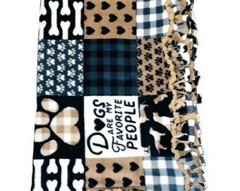 dog themed throw blankets