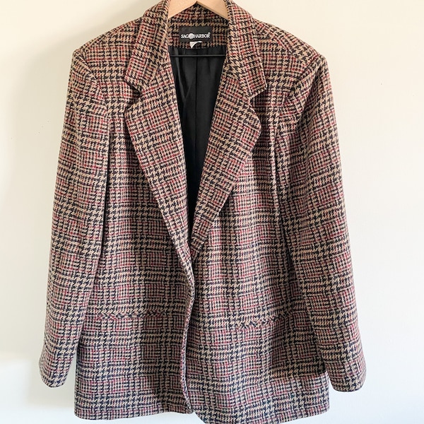 Houndstooth Blazer - Etsy