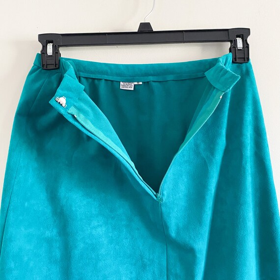 Teal 80s Style Blazer & Skirt Set - image 8