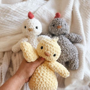Rudy Mini Chick Crochet Pattern: Beginner Crochet Animal Pattern, Chick Crochet stuffie, Easy Amigurumi, Easy Animal Crochet Pattern