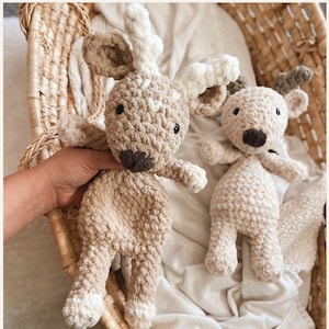 Willow the Deer CROCHET PATTERN: Easy Amigurumi Deer Pattern, Easy Beginner Crochet Stuffie or Lovey, Willow the Deer