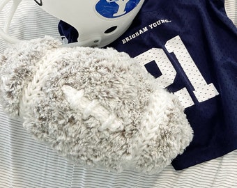 CROCHET PATTERN: Football plush, crochet football stuffy, football plushy