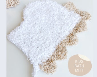 Crochet Pattern: crochet washcloth pattern, kids soap saver, crochet bath mitt, crochet washcloth set, crochet soap saver pattern,