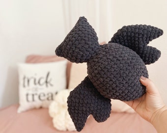 CROCHET PATTERN: Bat Pillow, Bat Amigurumi, Crochet Bat Pattern, Halloween Crochet Pattern