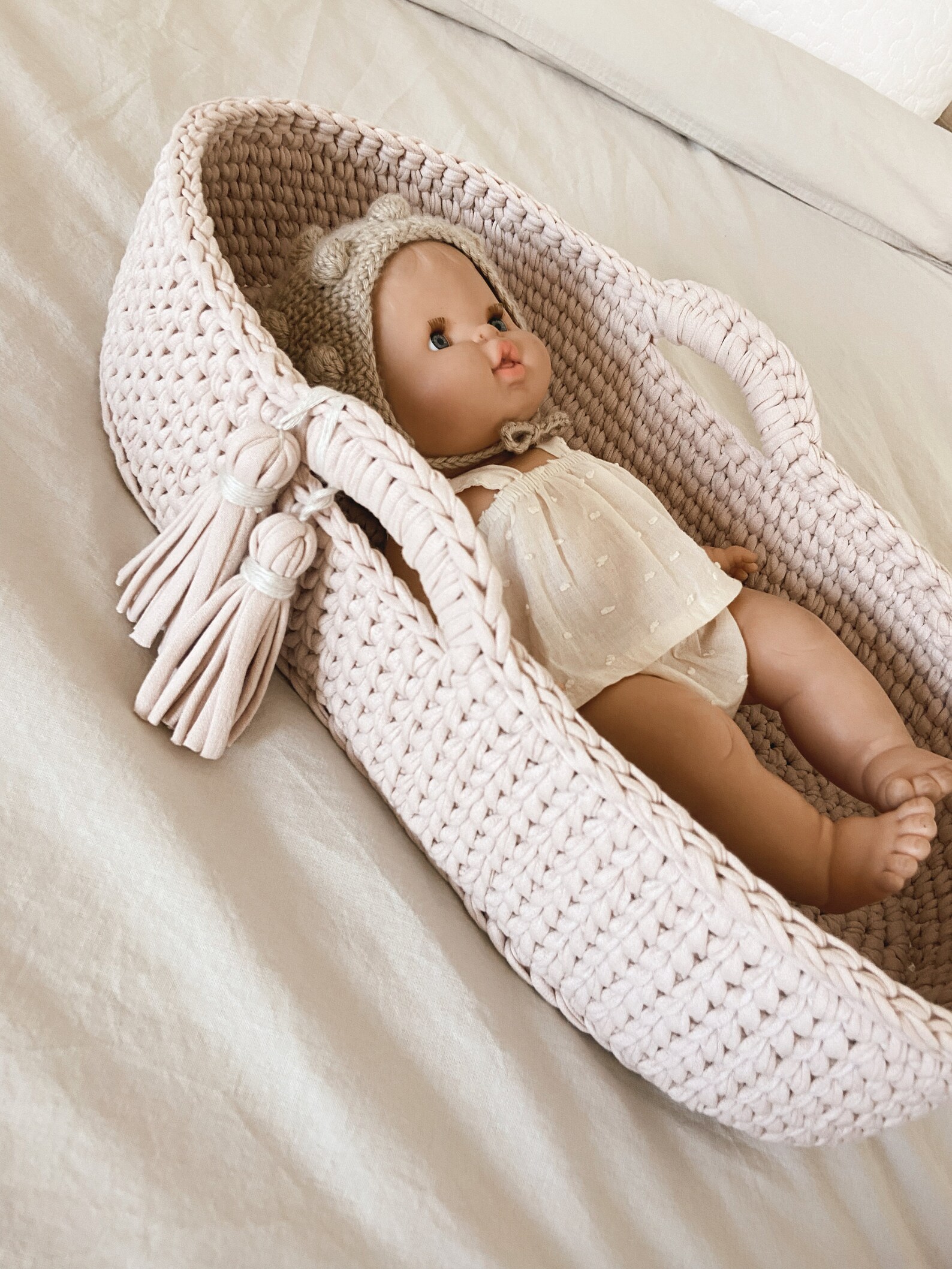 CROCHET PATTERN Doll Moses Basket Crochet Pattern Baby Moses Etsy