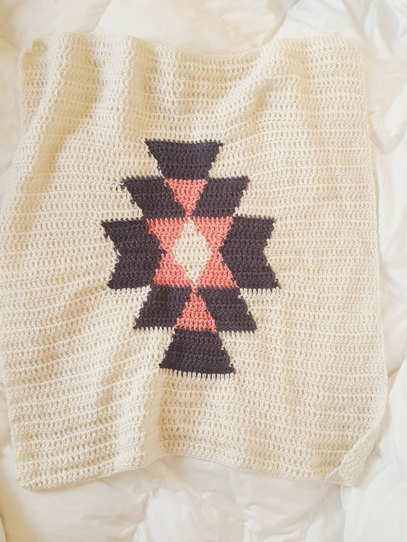 Tribal Crochet Blanket Pattern/ Aztec Tribal Pattern/ Tribal Etsy