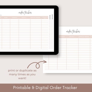 Order Tracker, Product Order Tracker, Inventory Tracker, Market Order Tracker, Customer Order Tracker