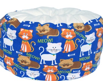 Washable Cat Bed- cute cat bed, meow, gift for cat