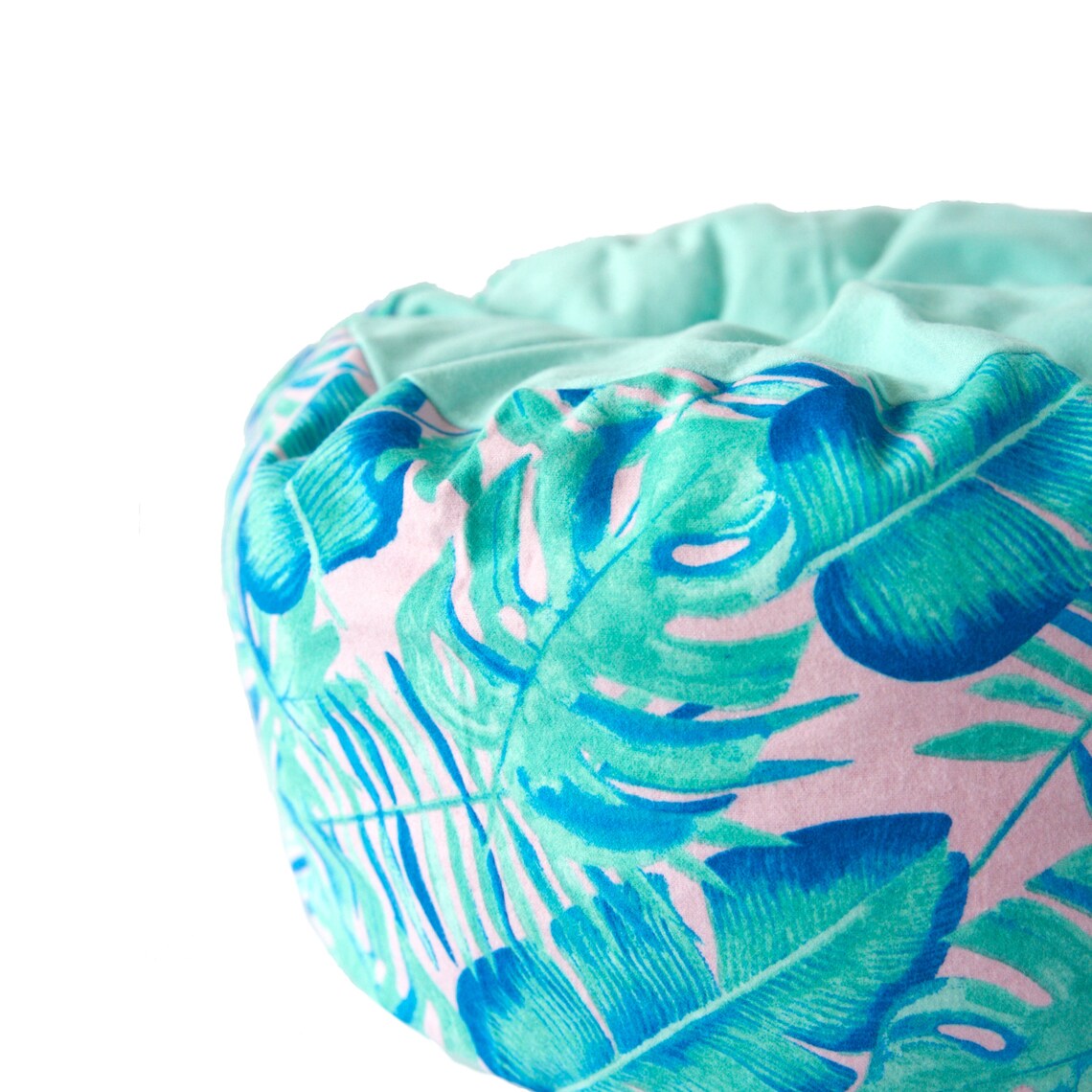 Flannel Cat Bed Monstera Plant Cat Bed Summer Cat Bed Etsy