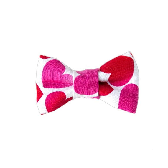 Valentine Hearts Bow Tie