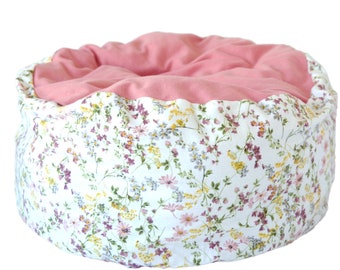 floral cat bed