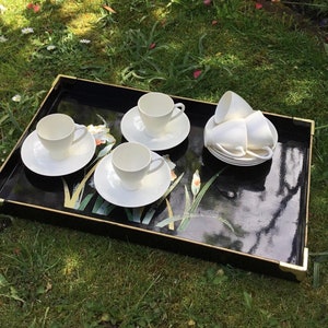 6 x Vintage Empire England Coffee Cups and Saucers