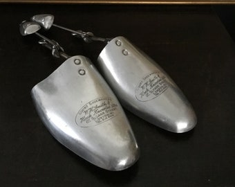 Vintage Aluminium W.H Smith & Hook Knowles Ltd. Shoe Trees