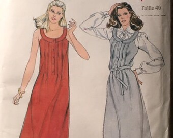 Vintage Butterick Misses’ Jumper or Dress Sewing Pattern no. 3638 - size 12 / Bust 87cm