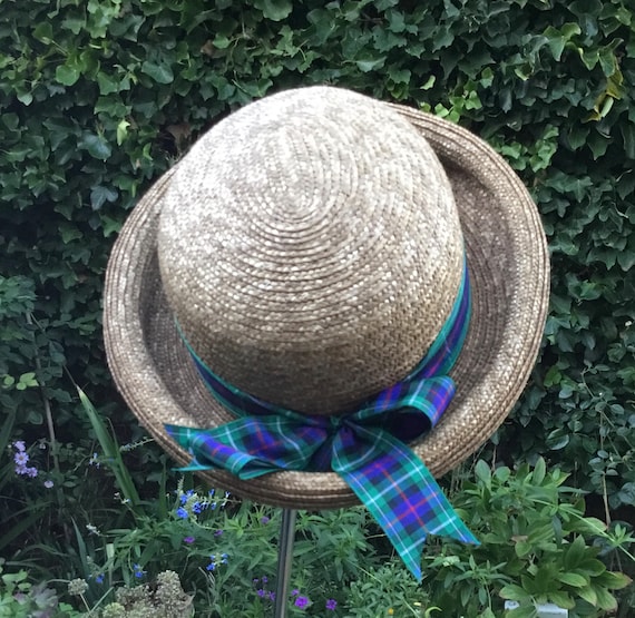 Vintage Straw Hat Medium 55cm-56cm