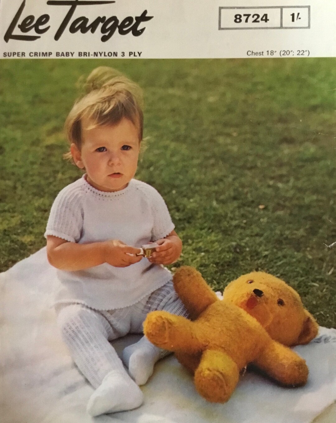 Vintage Lee Target Babys Dress and Tights Knitting Pattern Etsy