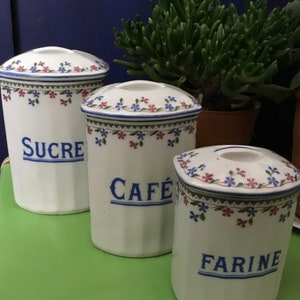 Vintage Ceramic French Storage Pots | Jars